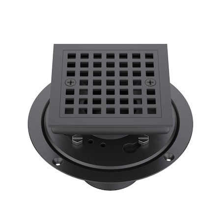 Kibi 4in Tile-In Shower Drain - Matte Black KFD0401BN